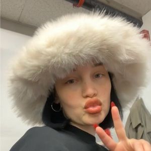 Furry white hat